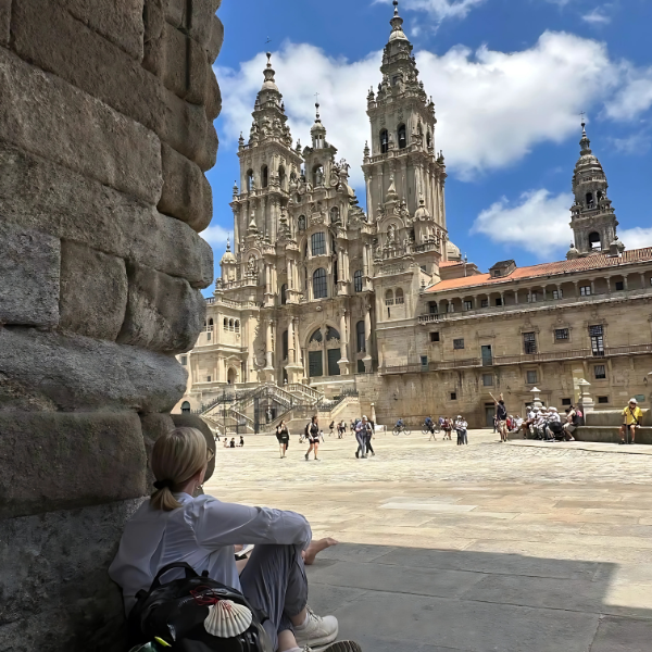 Michelle Letcher takes in architecture while traveling.