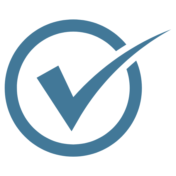 Checkmark with circle icon